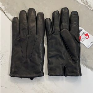 Nordstrom Mens Shop Leather Touchscreen Gloves